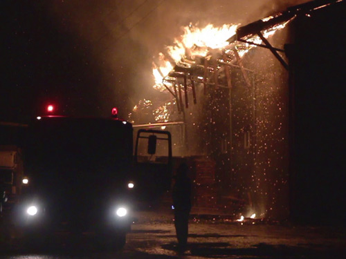 Incendiu fabrica Sighet